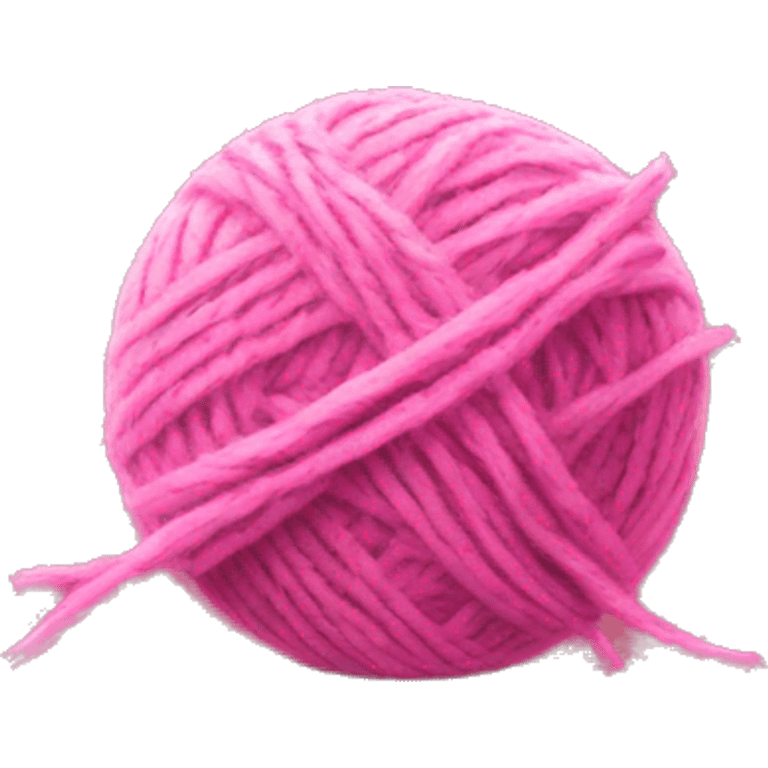 Pink ball of wool emoji