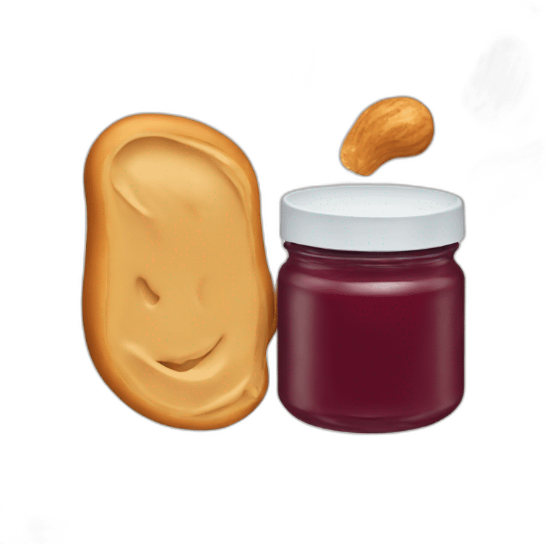 Peanut butter with jam emoji