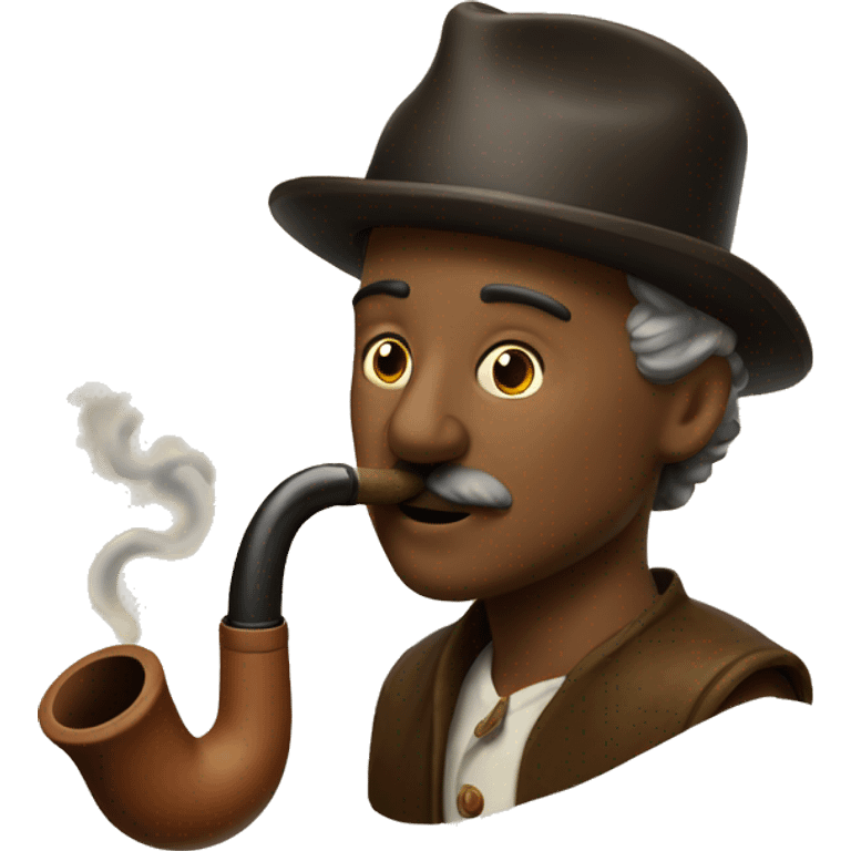 Rapé, nose smoking pipe emoji