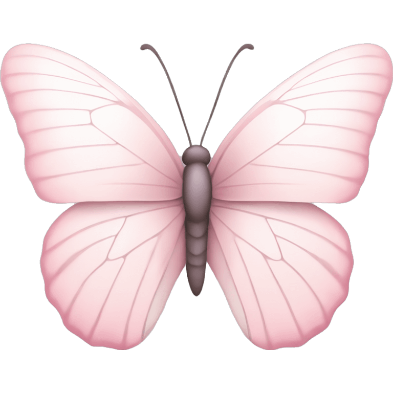 pink- Pastel-colored soft-colored whitish pink white butterfly emoji