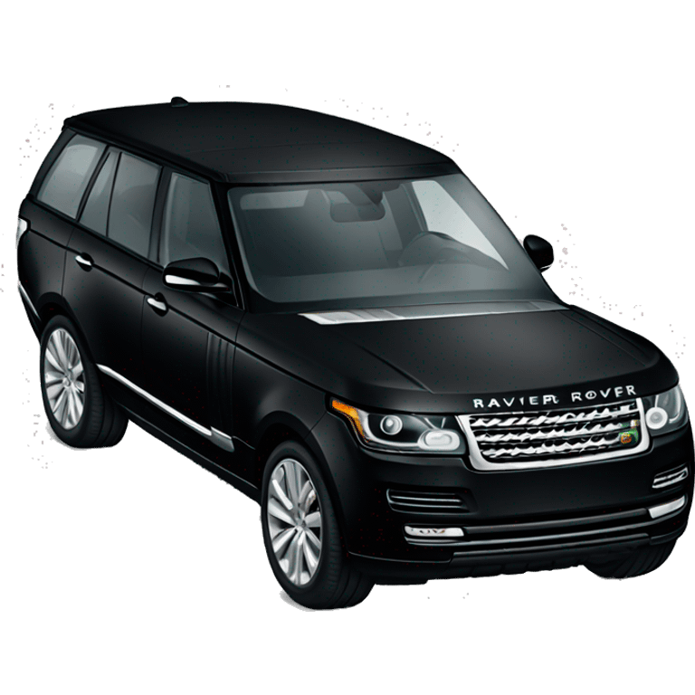 Black Range Rover  emoji