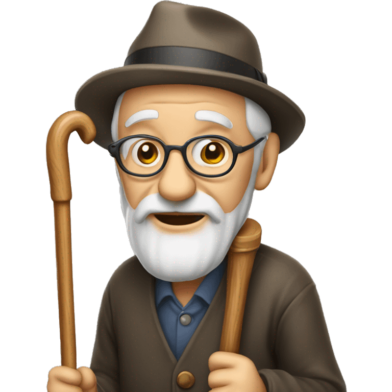 old man with cane emoji