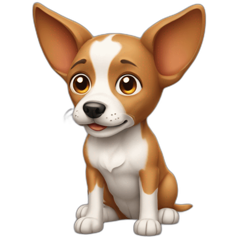 dog with big standing ears emoji