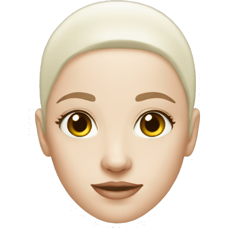 a white bald girl emoji