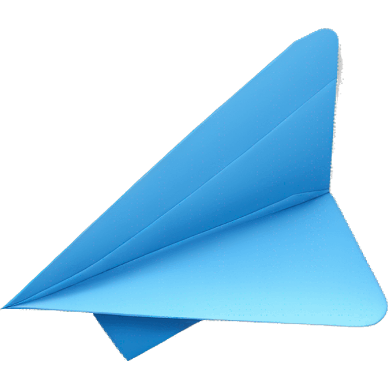 Blue paper plane  emoji