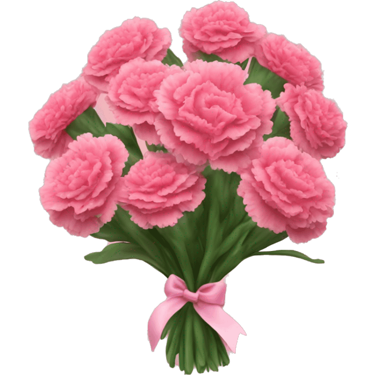 Carnations bouquet ￼ emoji