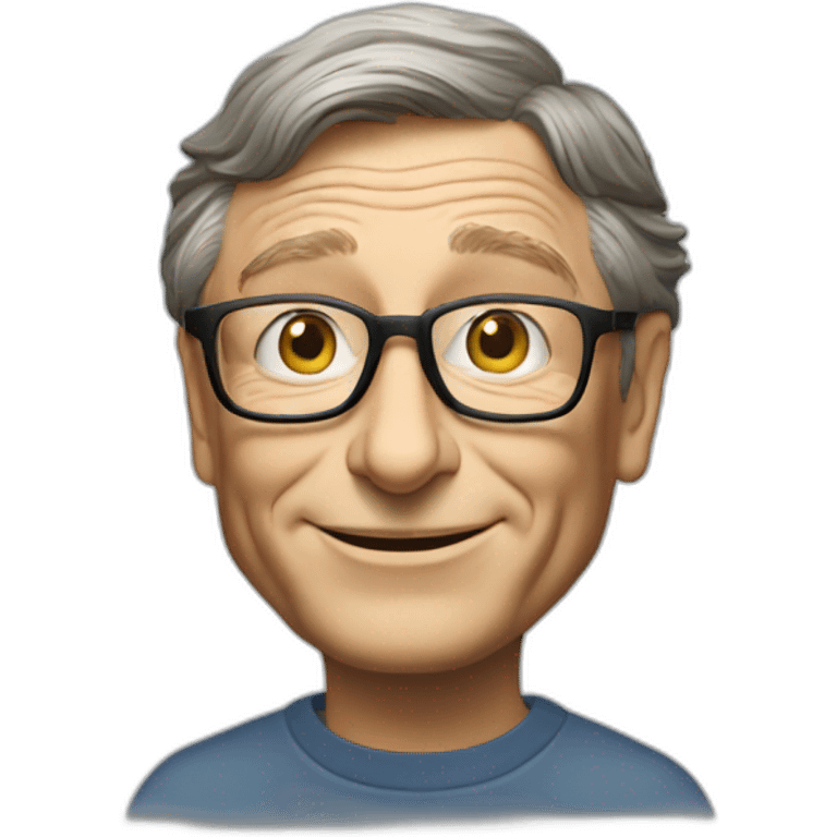 bill gates with open hands emoji