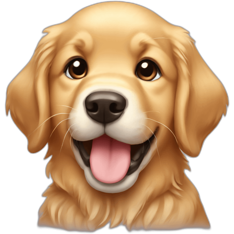 Golden retriever puppy emoji