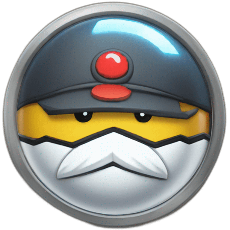 pokemon professor oak anime global trade station badge pokeball emoji