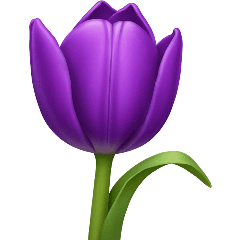 Purple tulip emoji emoji