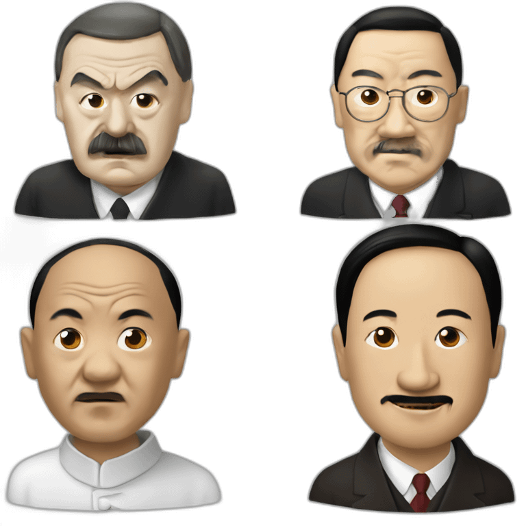 Adolf Hitler and dalai lama emoji