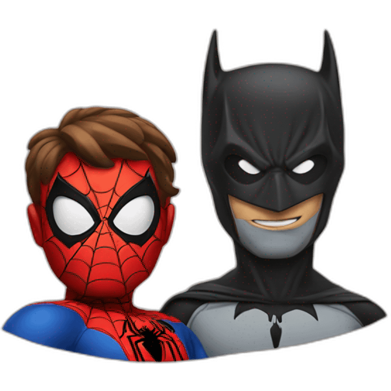 Spiderman et batman emoji