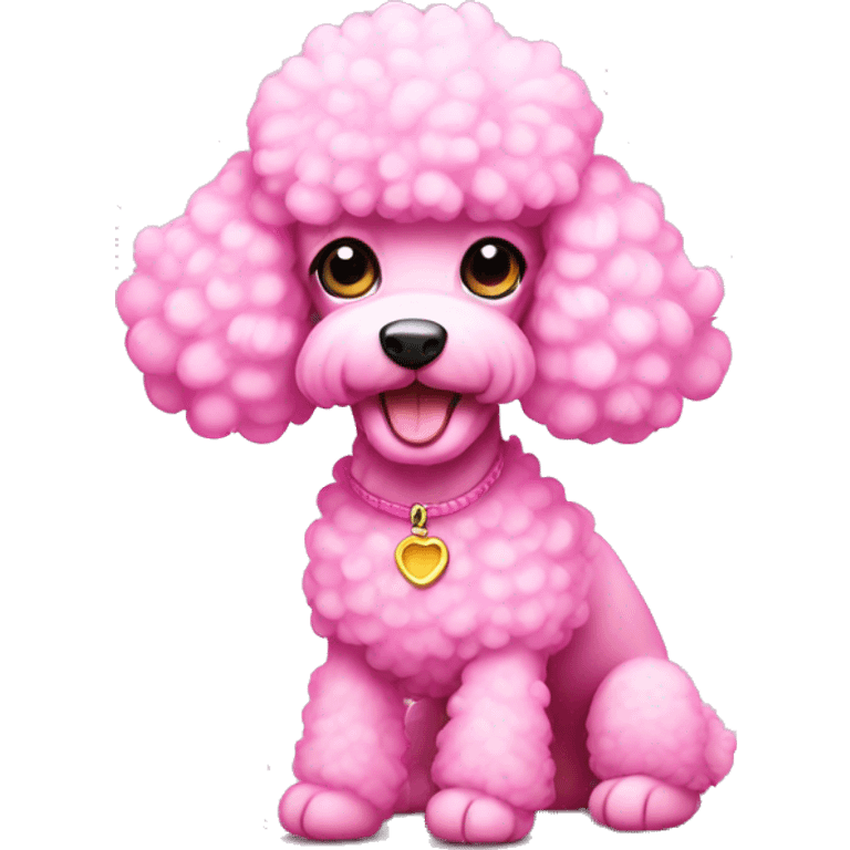 Pink poodle emoji