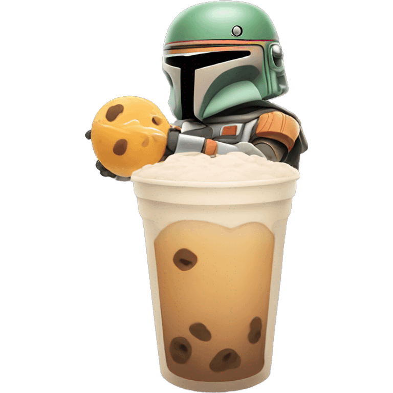 boba holding a boba emoji