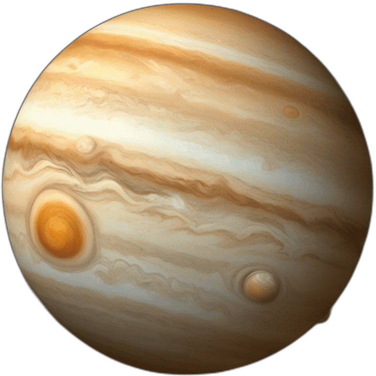 planet jupiter with a thoughtful look emoji