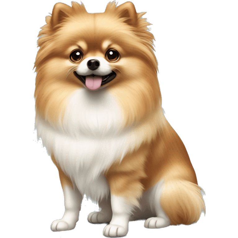 Spotty Pomeranian  emoji