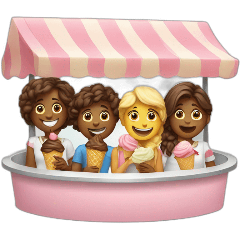 self-serve ice cream team emoji