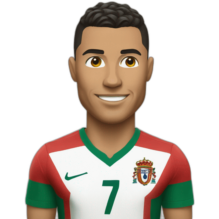 Ronaldo in Portugal jersey emoji