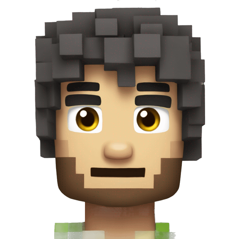 Crazy Minecraft guy emoji