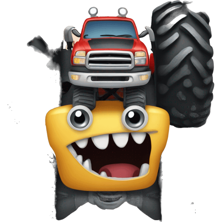 Monster truck emoji