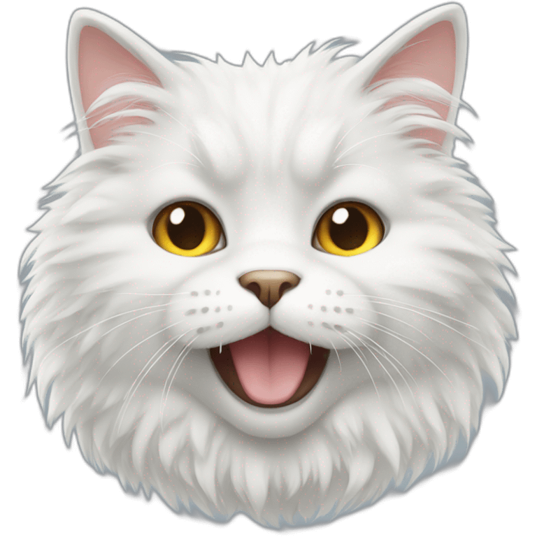 white fluffy cat emoji