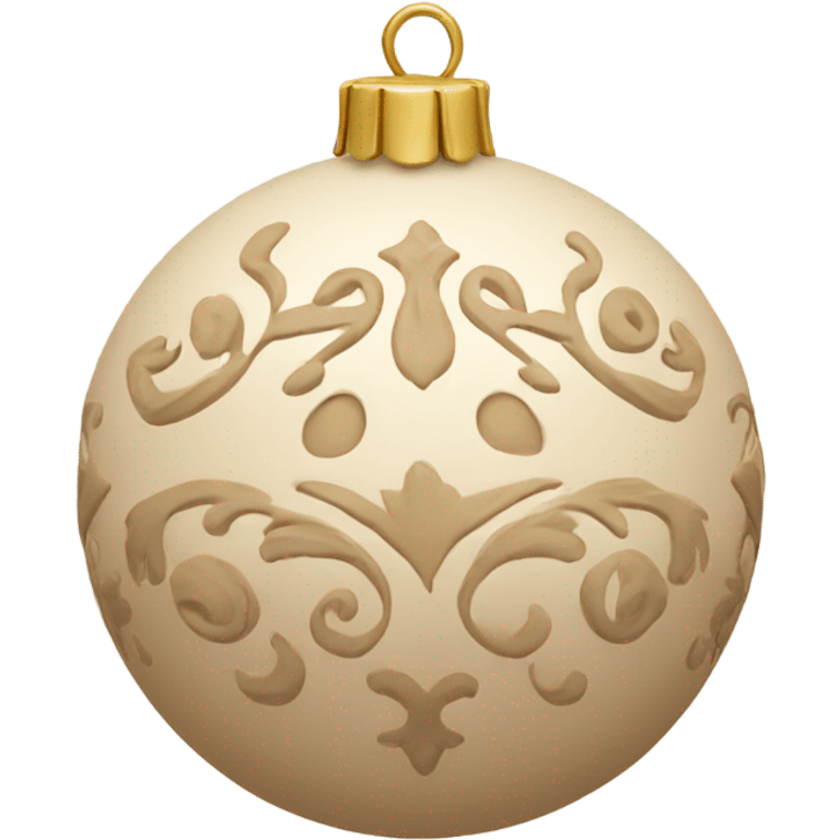 beige ornament emoji