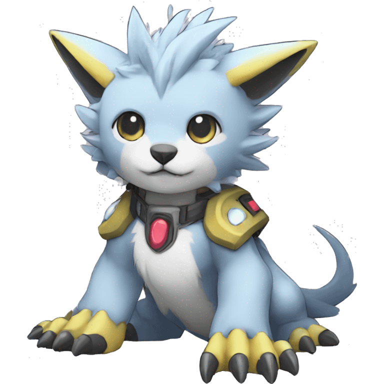 cute kawaii cool edgy Digimon-Fakemon-animal full body emoji