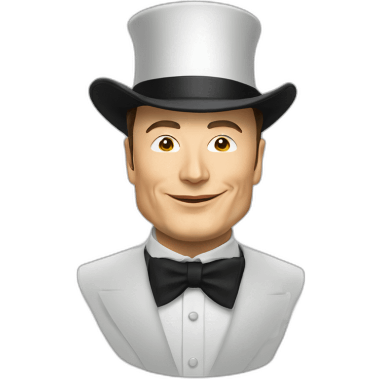 elon musk top hat emoji