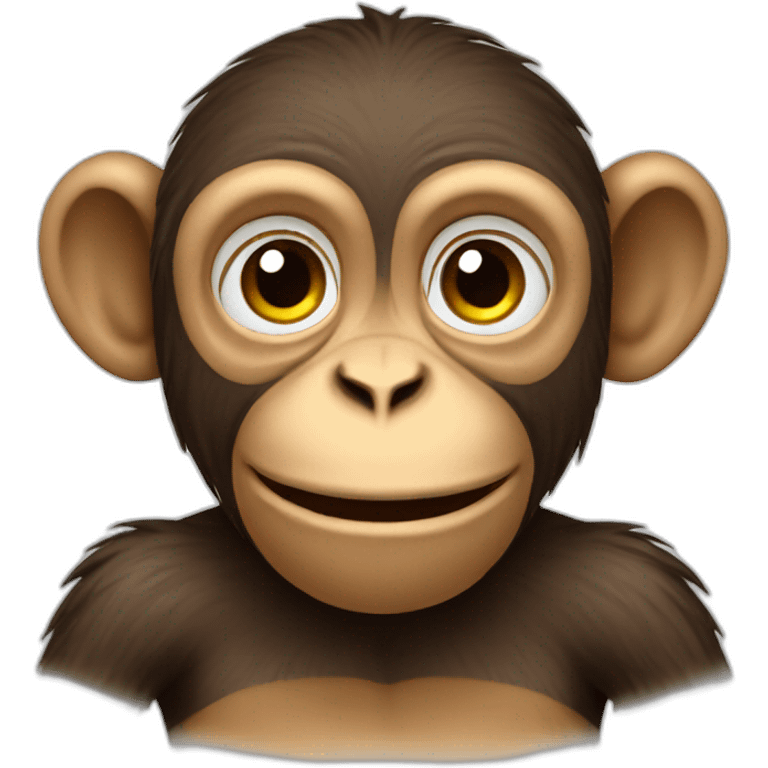 monkey learning emoji