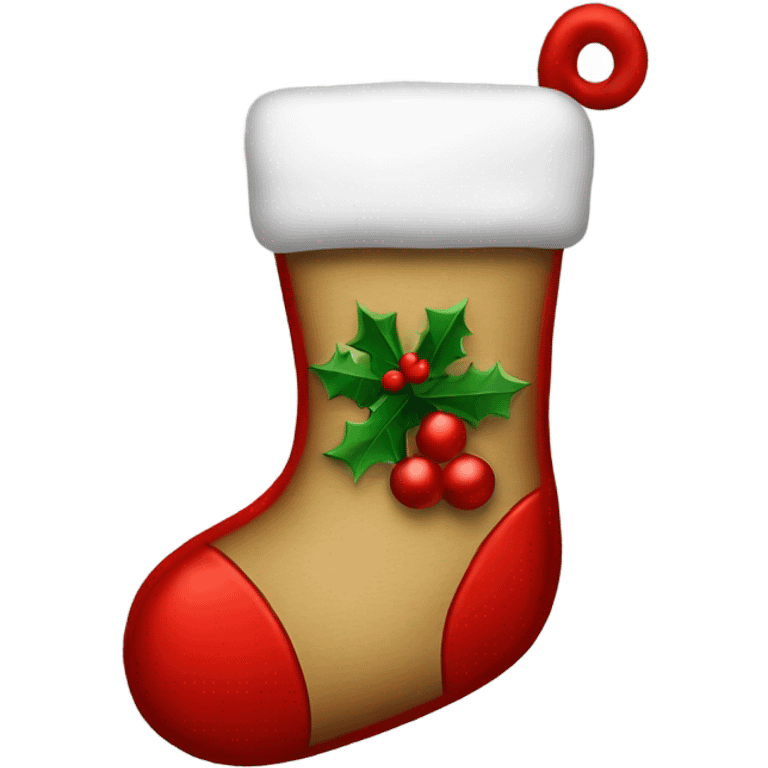 Christmas stocking emoji