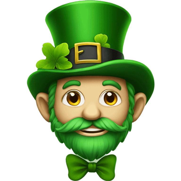 leprechaun wearing a tophat emoji