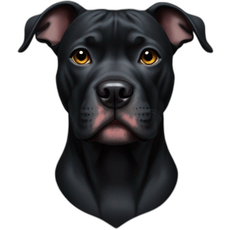 All Black Pitbull emoji