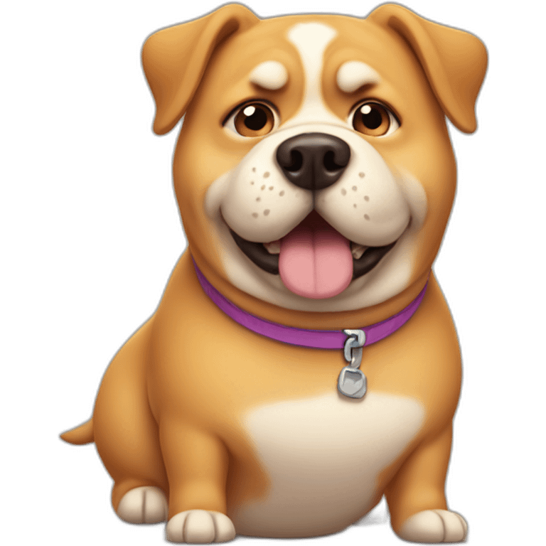 super fat dog emoji