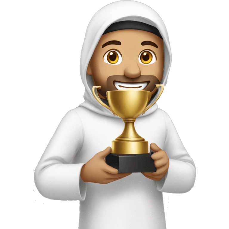 Muslim  winning trophy emoji