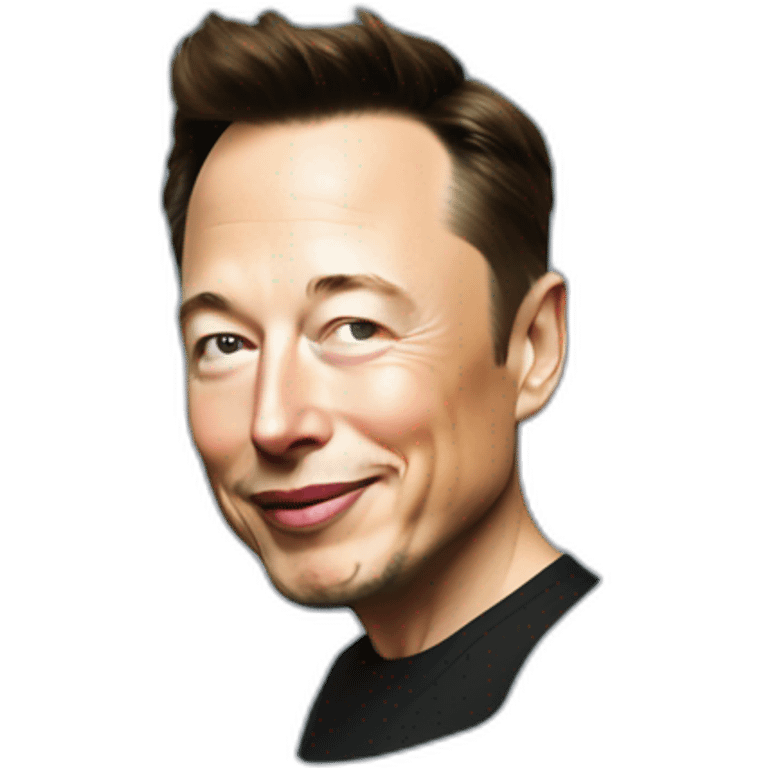 Elon Musk buvant du ricard emoji