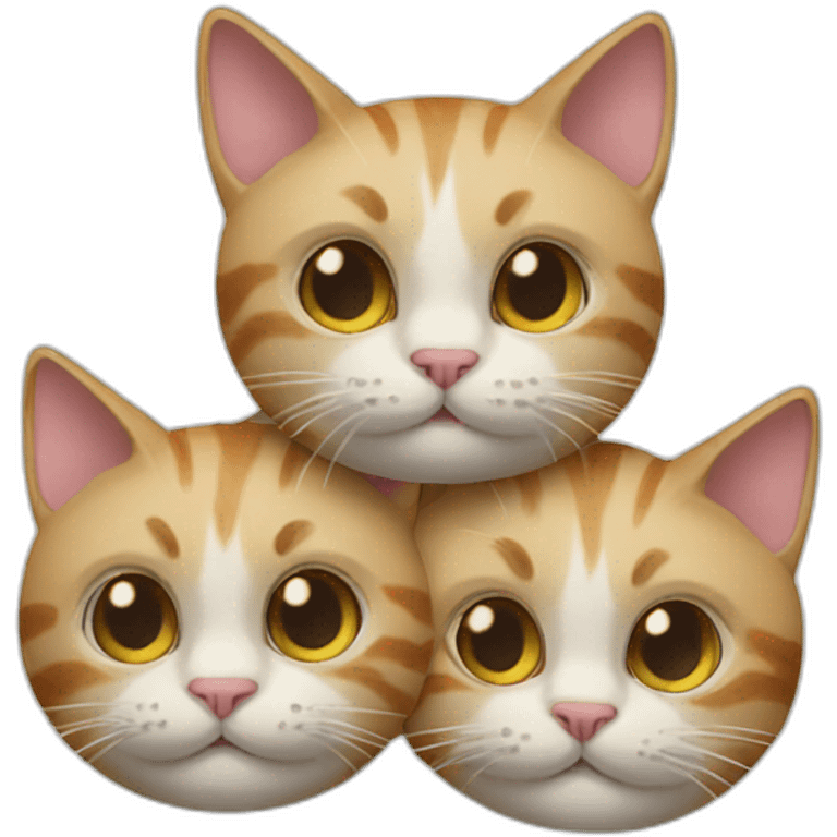 cat with three heads emoji