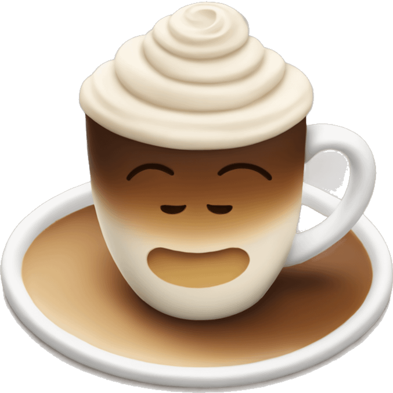 Latte with a Price of cake  emoji