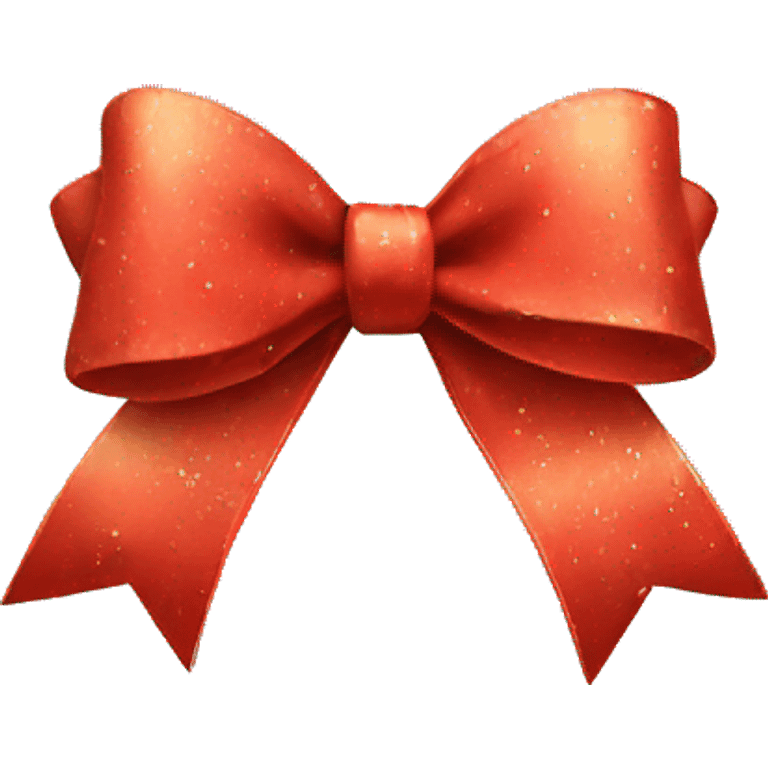 Christmas bow emoji