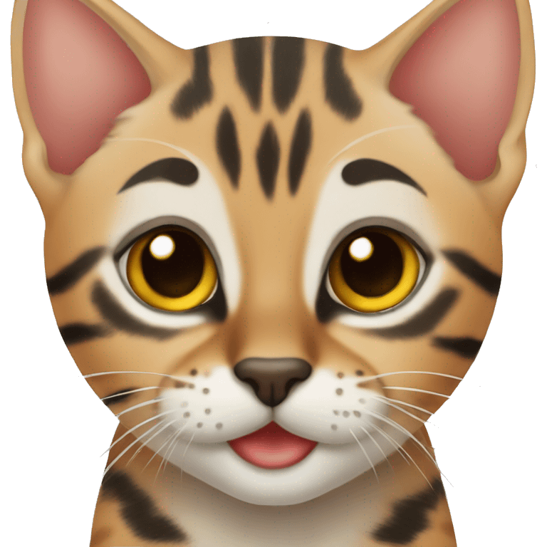 Bengal kitten emoji