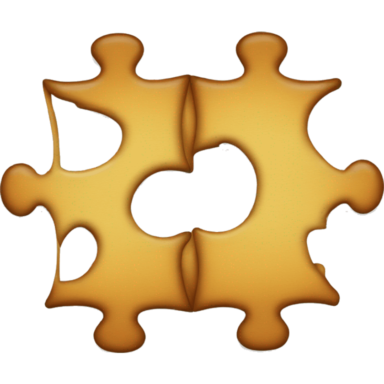 Two puzzle pieces seperated emoji