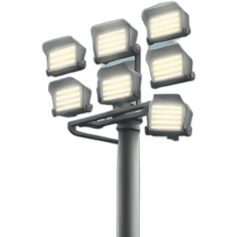 stadium floodlights on a post emoji