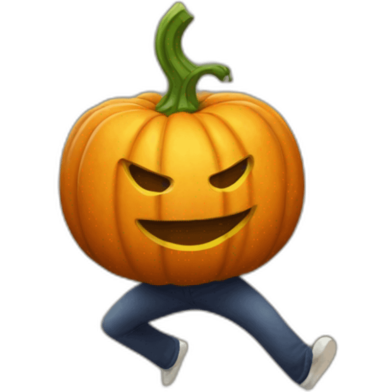 pumpkin head dancing emoji