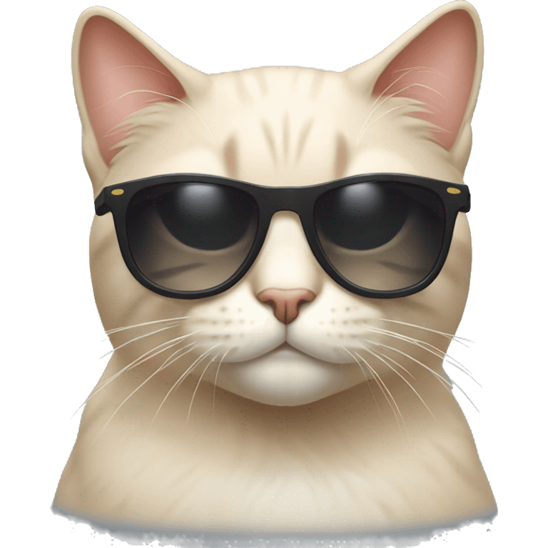 buff cat with sunglasses emoji