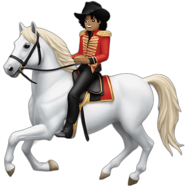 Michael jackson ridding horse emoji