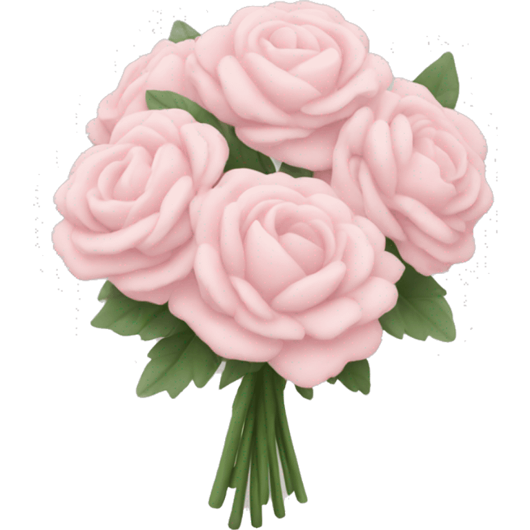 Pale pink bouquet emoji