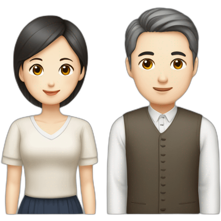 korean husband and ukrainian wife emoji