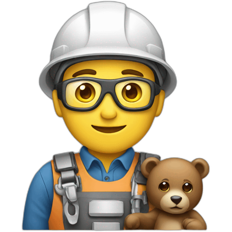 Engineer with bear emoji