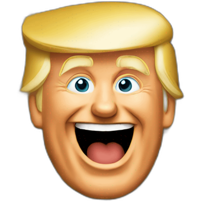 Trump laughing out loud emoji