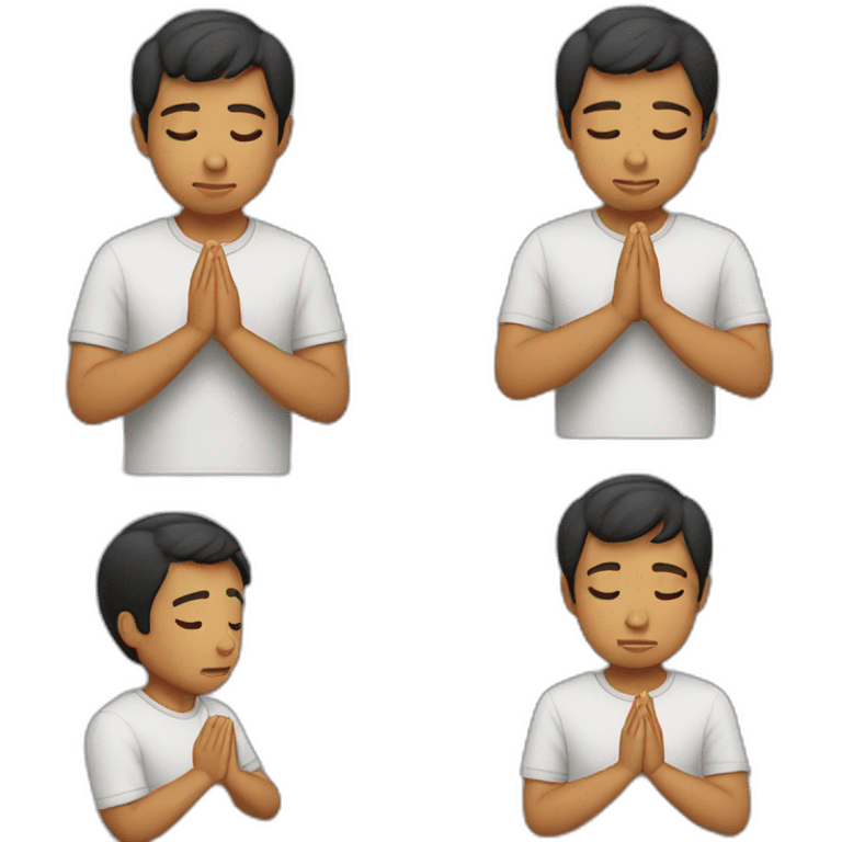 young latino praying emoji