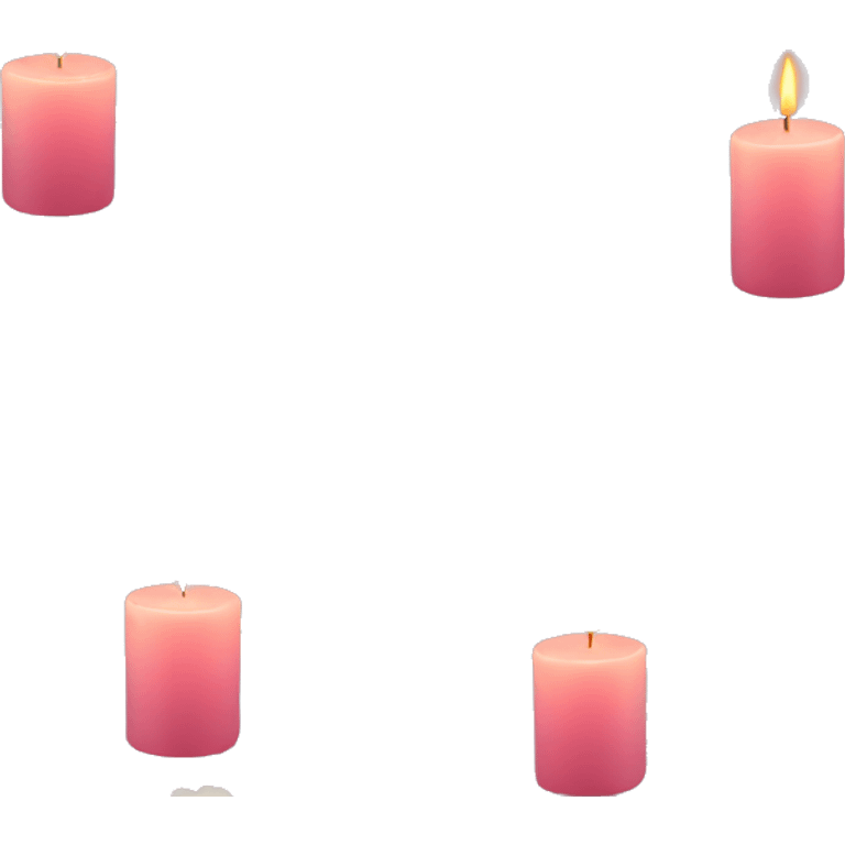 Spring candle with flowers  emoji